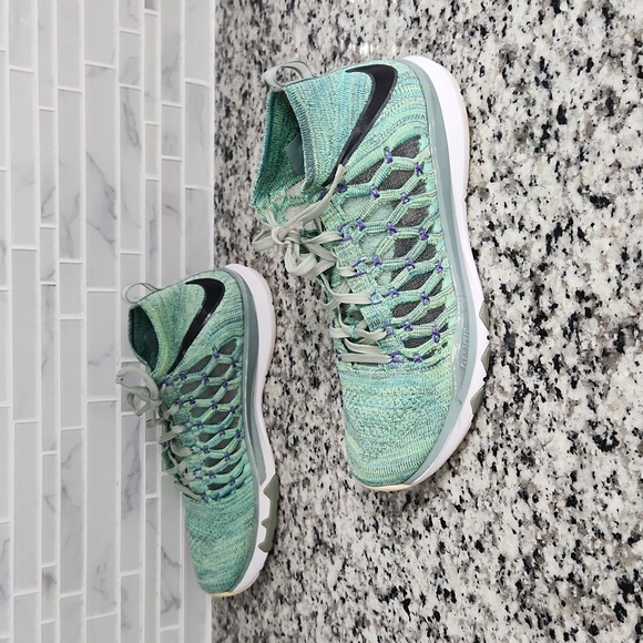 Green Nike Train Ultrafast Flynit Athletic Shoes sz 11 - 843694-300 sneakers - Picture 5 of 6